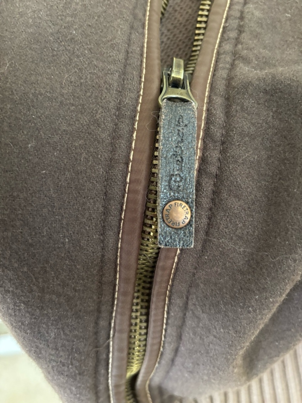 Men's Brown Zip-Up Sweater Jacket - Unbranded - Picture 11 of 13